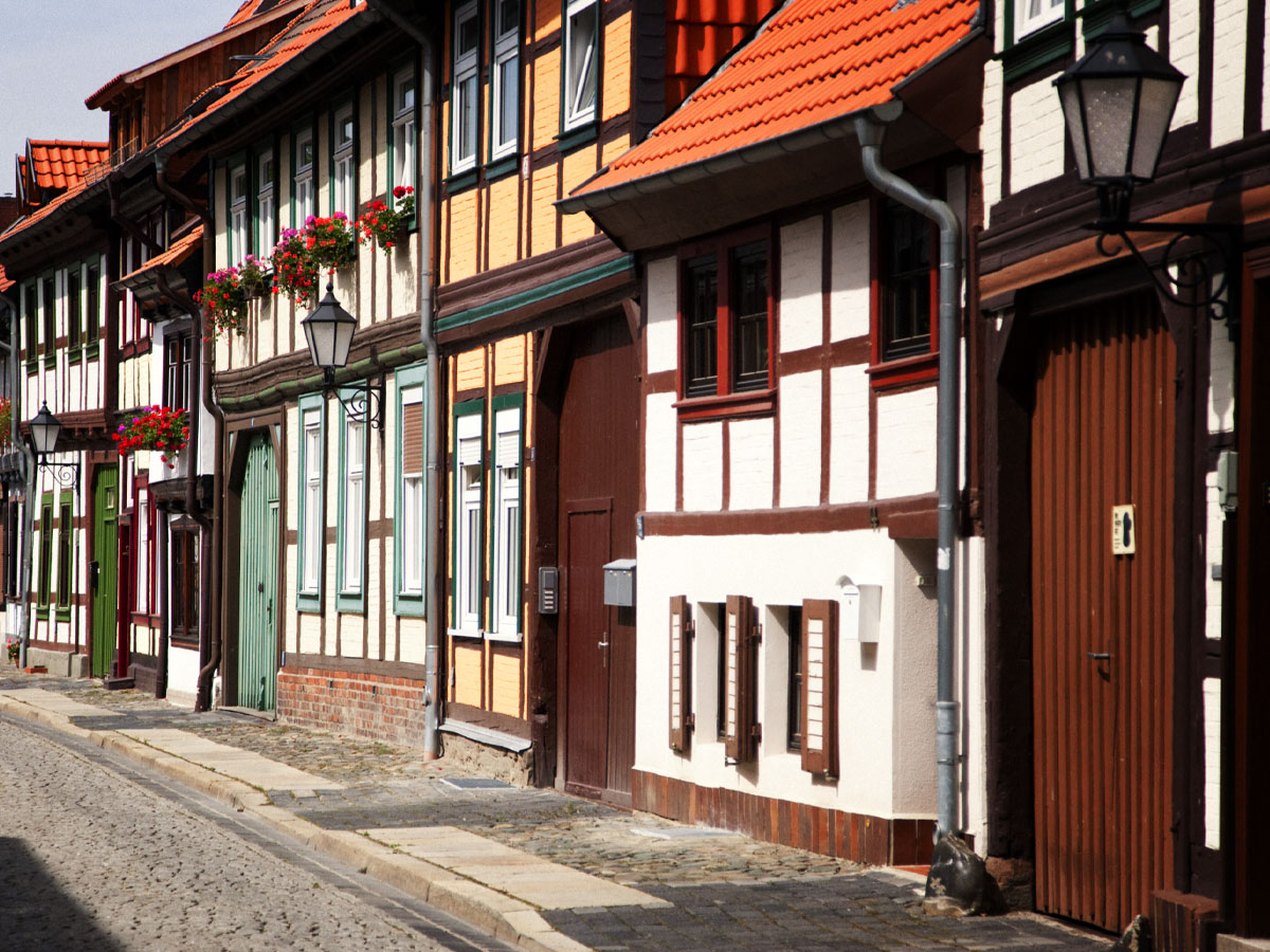 Fachwerkhäuser in der Altstadt von Wernigerode. 
© Archiv IMG